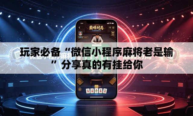 玩家必备“微信小程序麻将老是输”分享真的有挂给你