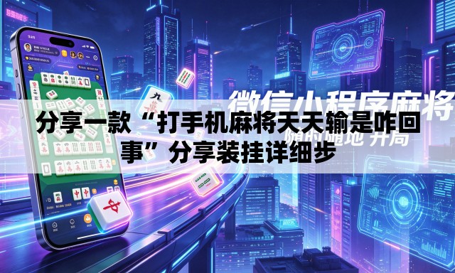 分享一款“打手机麻将天天输是咋回事	”分享装挂详细步