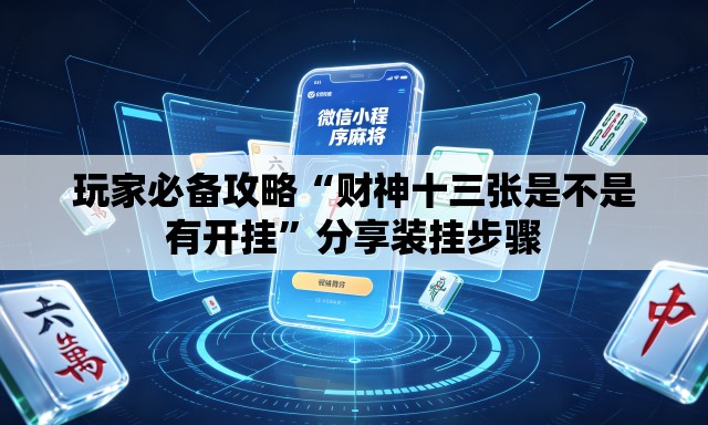 玩家必备攻略“财神十三张是不是有开挂	”分享装挂步骤