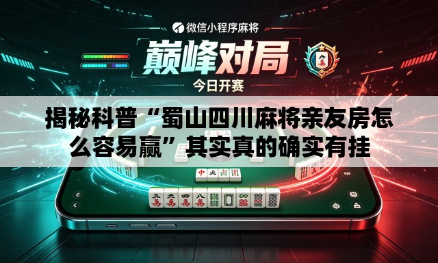 揭秘科普“蜀山四川麻将亲友房怎么容易赢”其实真的确实有挂