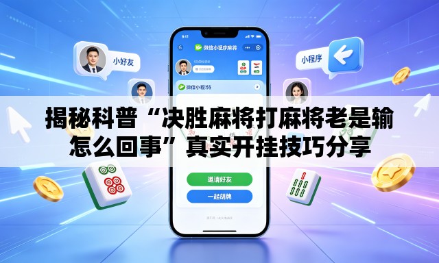 揭秘科普“决胜麻将打麻将老是输怎么回事”真实开挂技巧分享