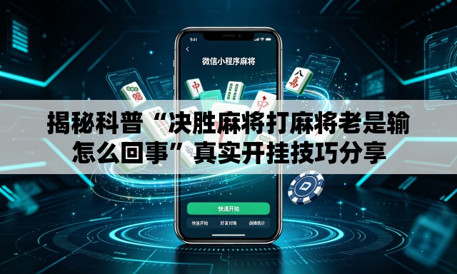 揭秘科普“决胜麻将打麻将老是输怎么回事	”真实开挂技巧分享