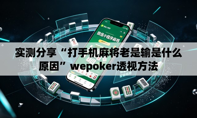 实测分享“打手机麻将老是输是什么原因”wepoker透视方法