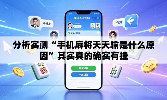 分析实测“手机麻将天天输是什么原因”其实真的确实有挂