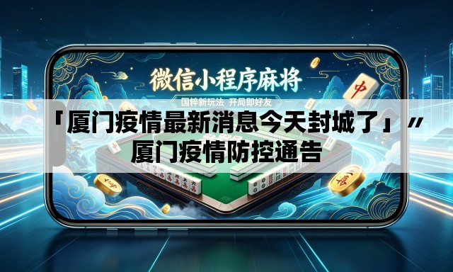 「厦门疫情最新消息今天封城了」〃厦门疫情防控通告 「厦门疫情最新消息今天封城了」〃厦门疫情防控通告