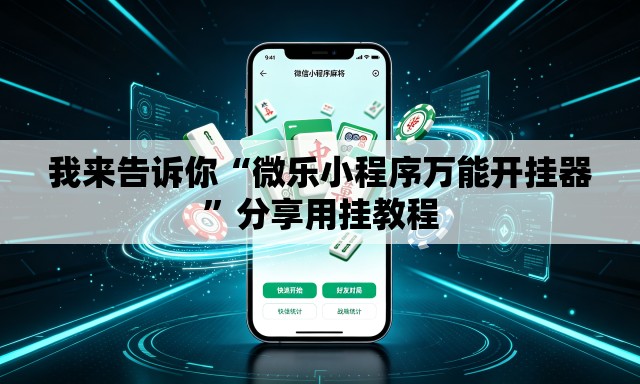我来告诉你“微乐小程序万能开挂器”分享用挂教程