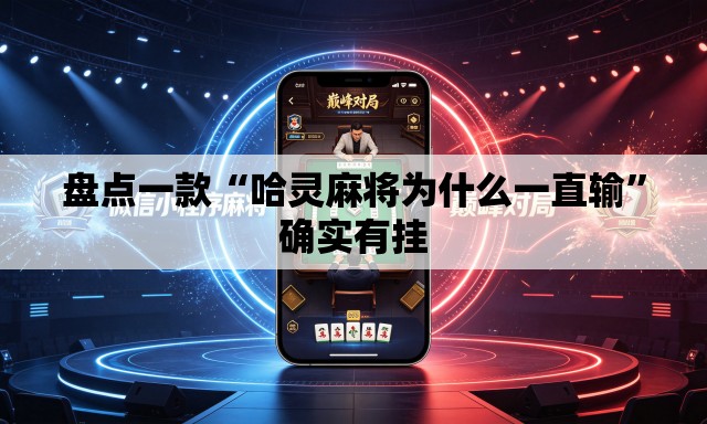 盘点一款“哈灵麻将为什么一直输”确实有挂