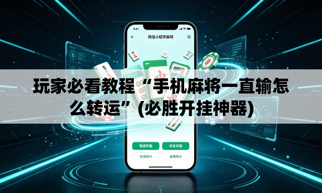 玩家必看教程“手机麻将一直输怎么转运”(必胜开挂神器)