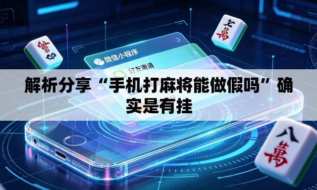 解析分享“手机打麻将能做假吗”确实是有挂