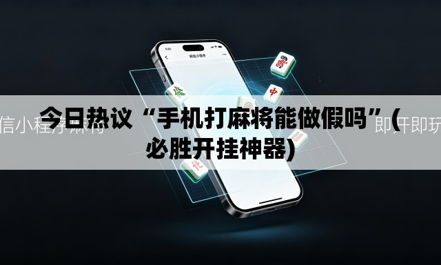 今日热议“手机打麻将能做假吗	”(必胜开挂神器)