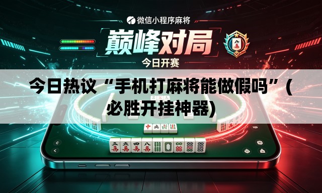 今日热议“手机打麻将能做假吗”(必胜开挂神器)