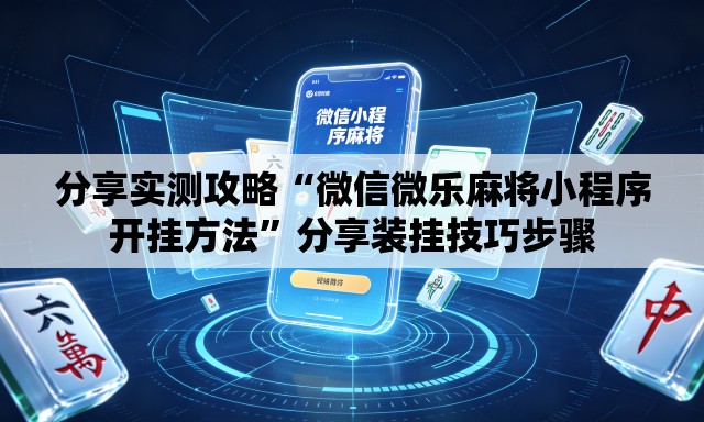 分享实测攻略“微信微乐麻将小程序开挂方法”分享装挂技巧步骤