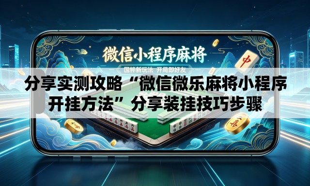 分享实测攻略“微信微乐麻将小程序开挂方法”分享装挂技巧步骤