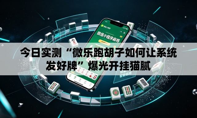 今日实测“微乐跑胡子如何让系统发好牌	”爆光开挂猫腻