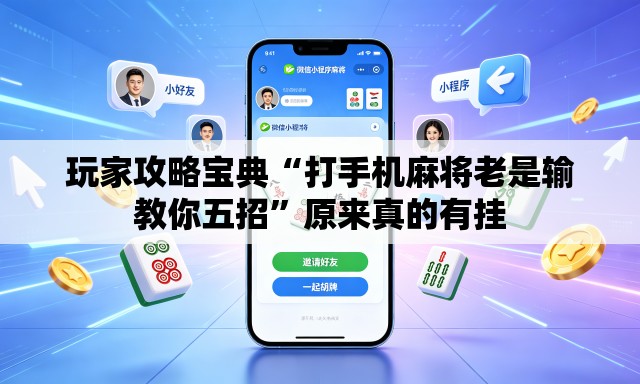 玩家攻略宝典“打手机麻将老是输教你五招”原来真的有挂