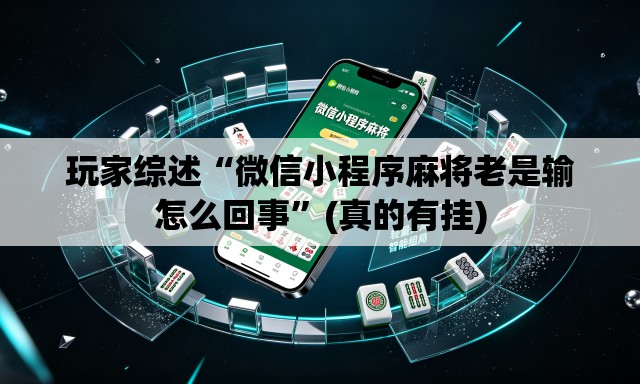 玩家综述“微信小程序麻将老是输怎么回事”(真的有挂)