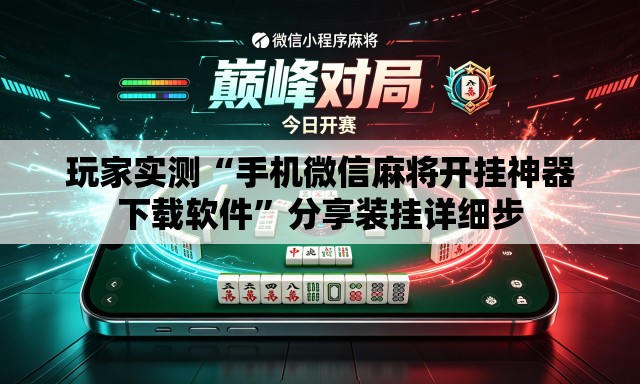 玩家实测“手机微信麻将开挂神器下载软件	”分享装挂详细步