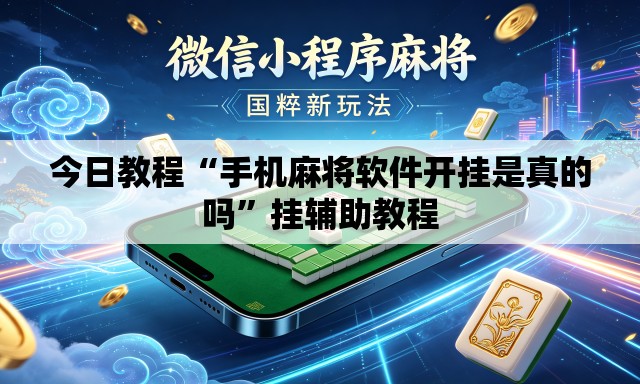今日教程“手机麻将软件开挂是真的吗”挂辅助教程