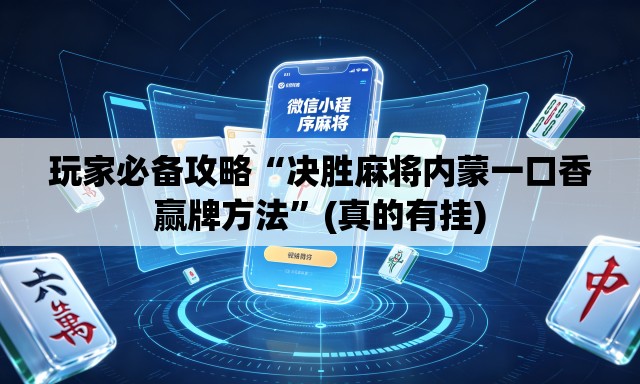 玩家必备攻略“决胜麻将内蒙一口香赢牌方法”(真的有挂)
