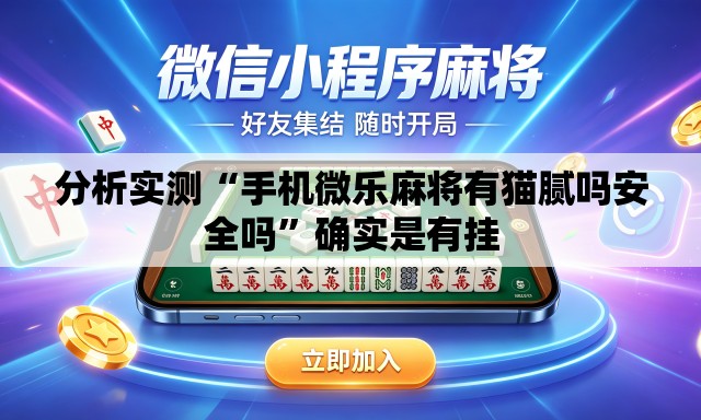 分析实测“手机微乐麻将有猫腻吗安全吗	”确实是有挂