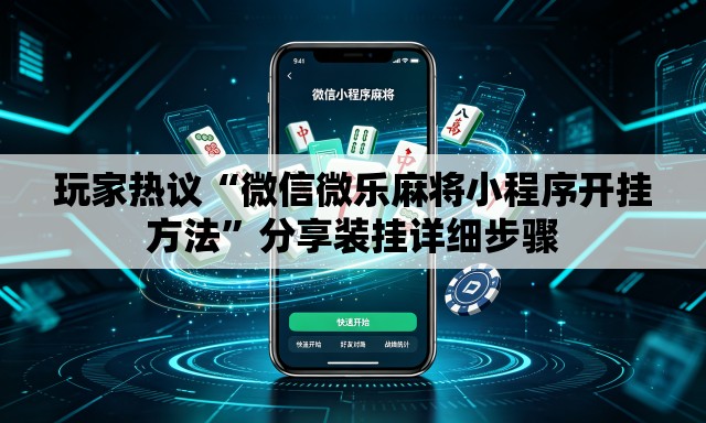 玩家热议“微信微乐麻将小程序开挂方法	”分享装挂详细步骤