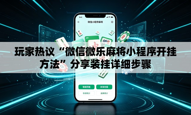 玩家热议“微信微乐麻将小程序开挂方法	”分享装挂详细步骤