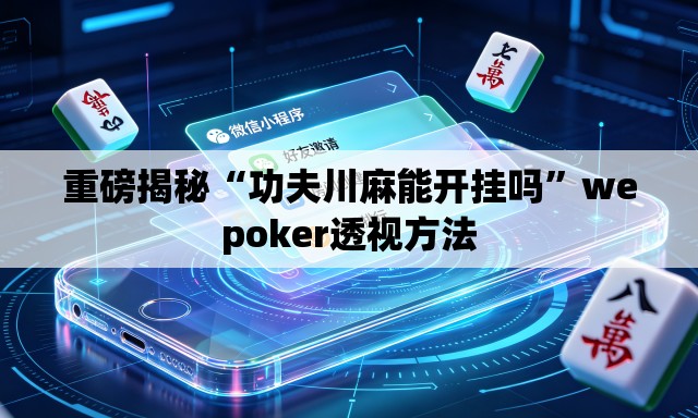 重磅揭秘“功夫川麻能开挂吗”wepoker透视方法