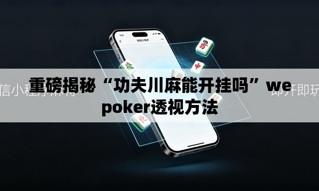 重磅揭秘“功夫川麻能开挂吗”wepoker透视方法