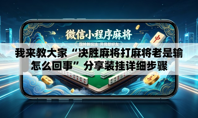 我来教大家“决胜麻将打麻将老是输怎么回事”分享装挂详细步骤