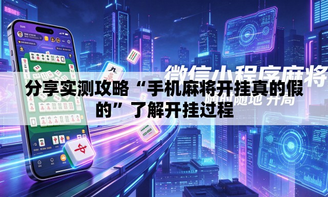 分享实测攻略“手机麻将开挂真的假的	”了解开挂过程