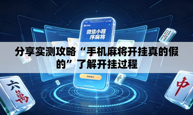 分享实测攻略“手机麻将开挂真的假的”了解开挂过程