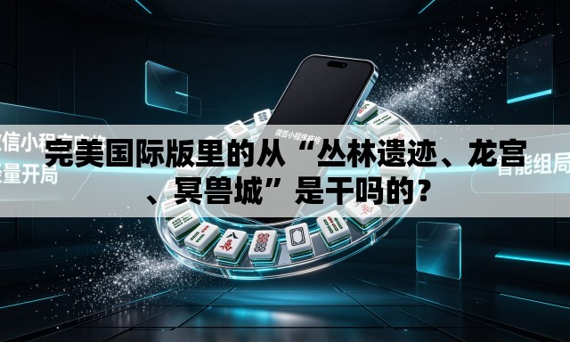 完美国际版里的从“丛林遗迹、龙宫、冥兽城	”是干吗的？