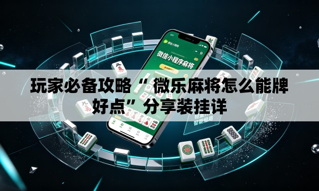 玩家必备攻略“ 微乐麻将怎么能牌好点”分享装挂详