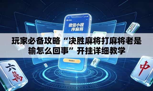 玩家必备攻略“决胜麻将打麻将老是输怎么回事	”开挂详细教学