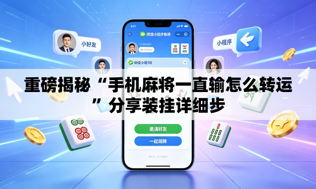 重磅揭秘“手机麻将一直输怎么转运”分享装挂详细步