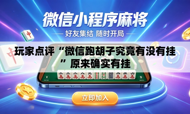 玩家点评“微信跑胡子究竟有没有挂”原来确实有挂
