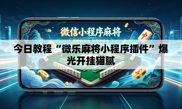 今日教程“微乐麻将小程序插件”爆光开挂猫腻