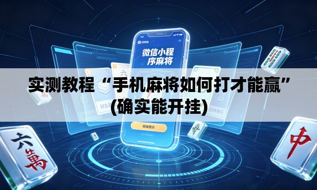 实测教程“手机麻将如何打才能赢	”(确实能开挂)