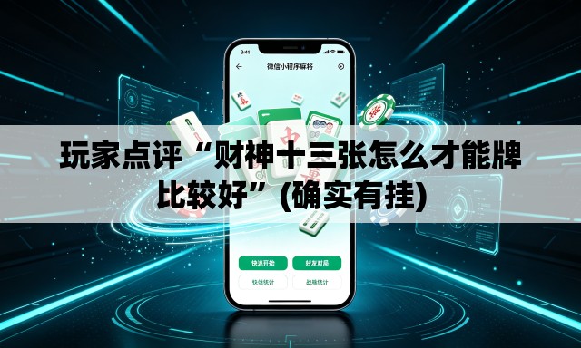 玩家点评“财神十三张怎么才能牌比较好”(确实有挂)