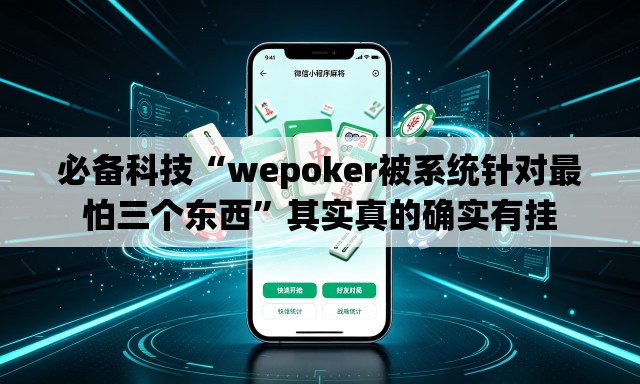 必备科技“wepoker被系统针对最怕三个东西”其实真的确实有挂