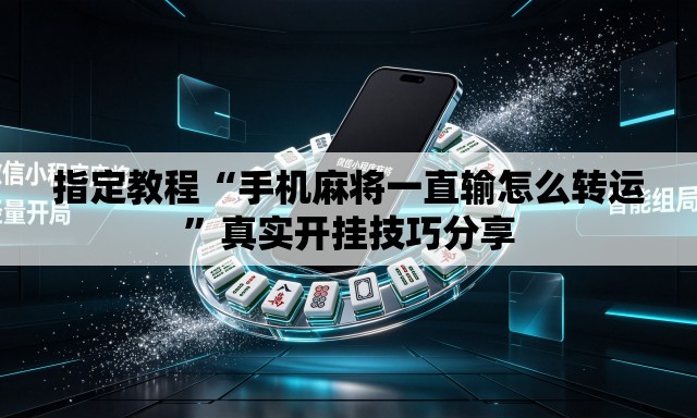 指定教程“手机麻将一直输怎么转运”真实开挂技巧分享
