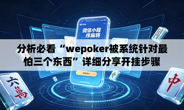 分析必看“wepoker被系统针对最怕三个东西”详细分享开挂步骤