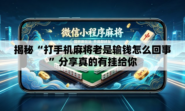 揭秘“打手机麻将老是输钱怎么回事”分享真的有挂给你
