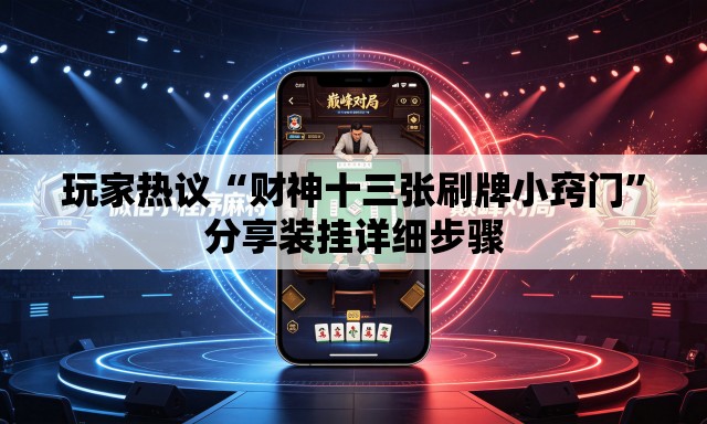 玩家热议“财神十三张刷牌小窍门”分享装挂详细步骤