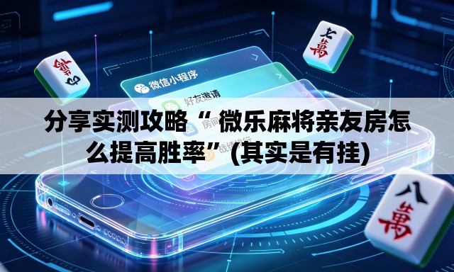 分享实测攻略“ 微乐麻将亲友房怎么提高胜率	”(其实是有挂)