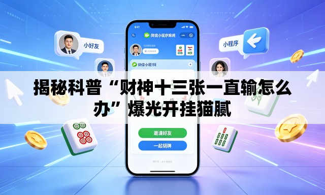 揭秘科普“财神十三张一直输怎么办”爆光开挂猫腻