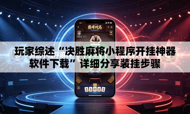 玩家综述“决胜麻将小程序开挂神器软件下载”详细分享装挂步骤
