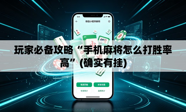 玩家必备攻略“手机麻将怎么打胜率高”(确实有挂)