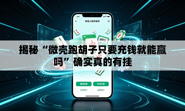 揭秘“微壳跑胡子只要充钱就能赢吗	”确实真的有挂