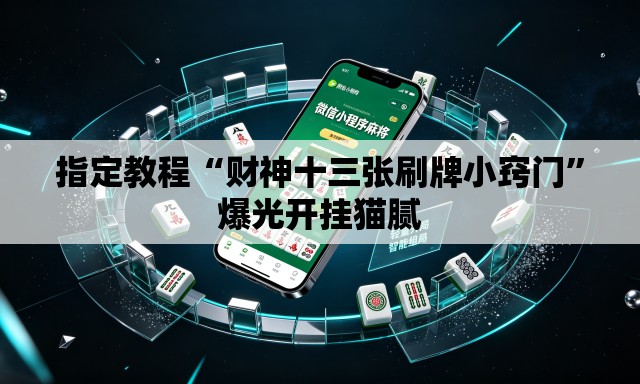 指定教程“财神十三张刷牌小窍门”爆光开挂猫腻